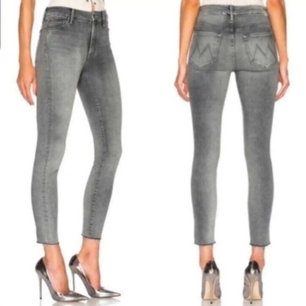MOTHER Women's Skinny Jeans - Gray Wash